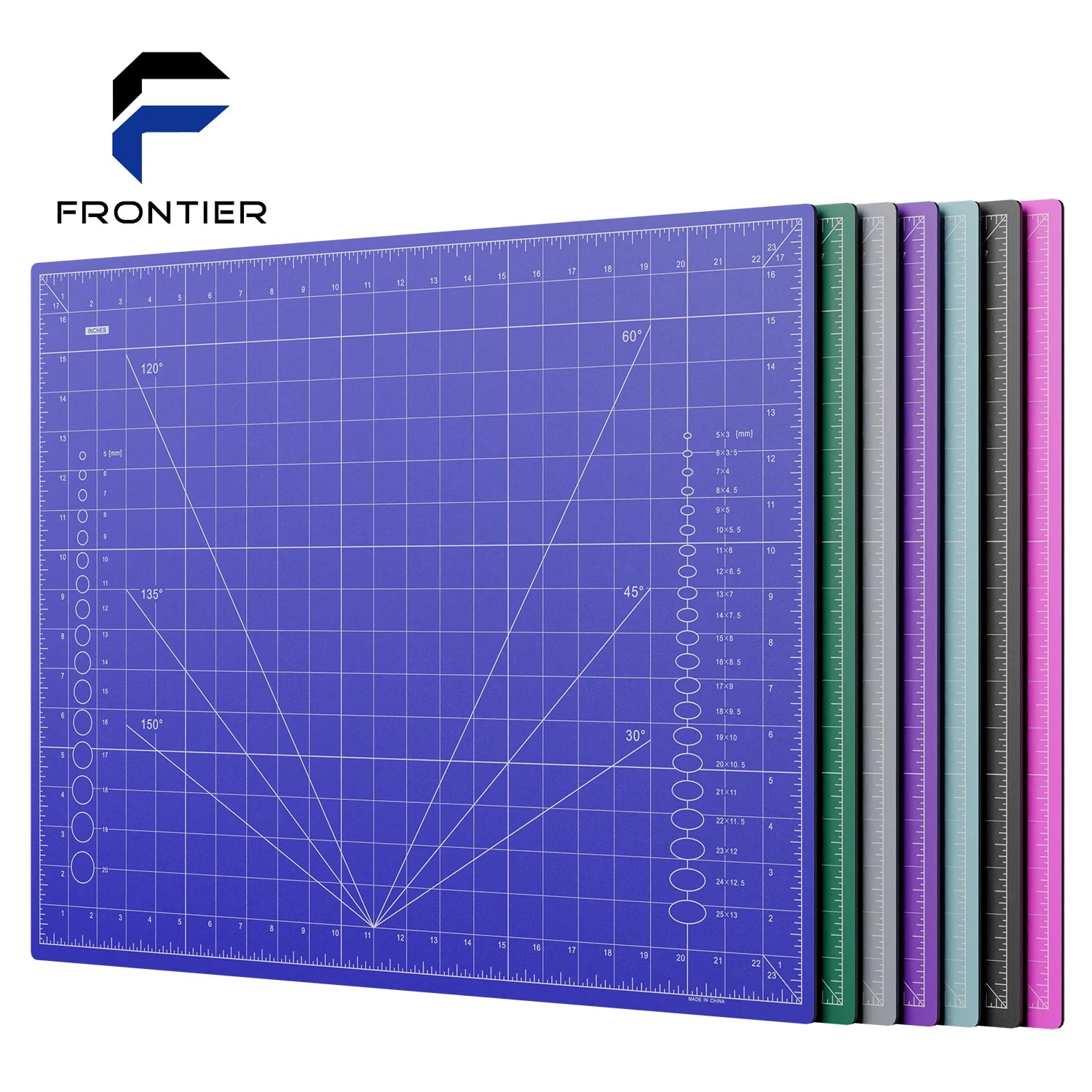 A2 60*45CM PVC 3 / 5 Layers  Non-slip  Supplies Self Healing Cutting Mat