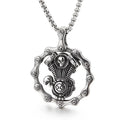KALEN Punk Motorcycle Wheel Pendants Skull Men Stainless Steel Pendant Jewelry