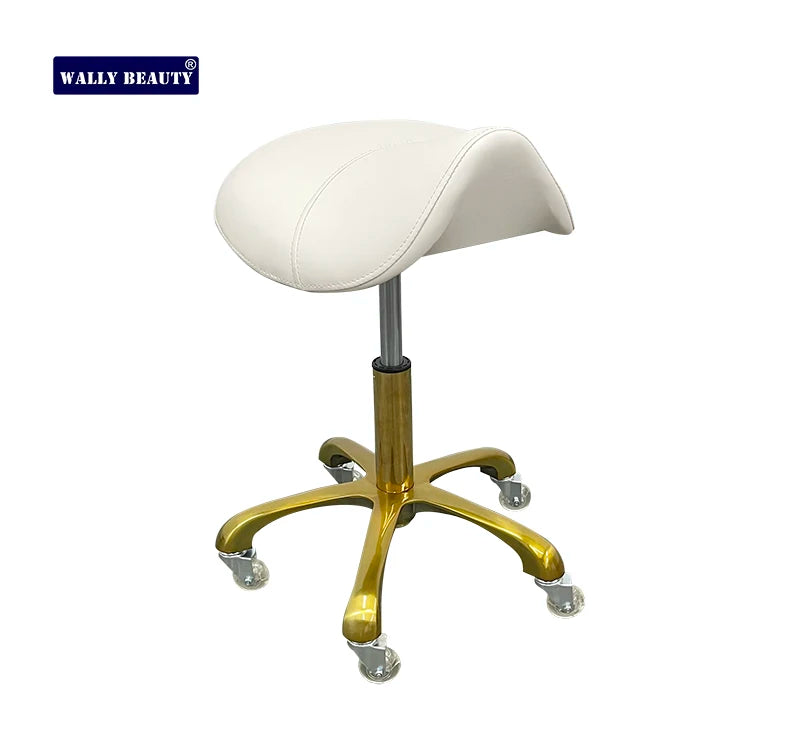 Salon Beauty Furniture Adjustable Saddle Rolling Stool Beauty Salon Barber Chair Master Stool MegaBDM