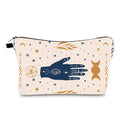 Youqu Custom Pouch Makeup Brush Holder Portable Travel Cosmetic Bag Zipper Closure Small Capacity Soft Handle Preppy Style