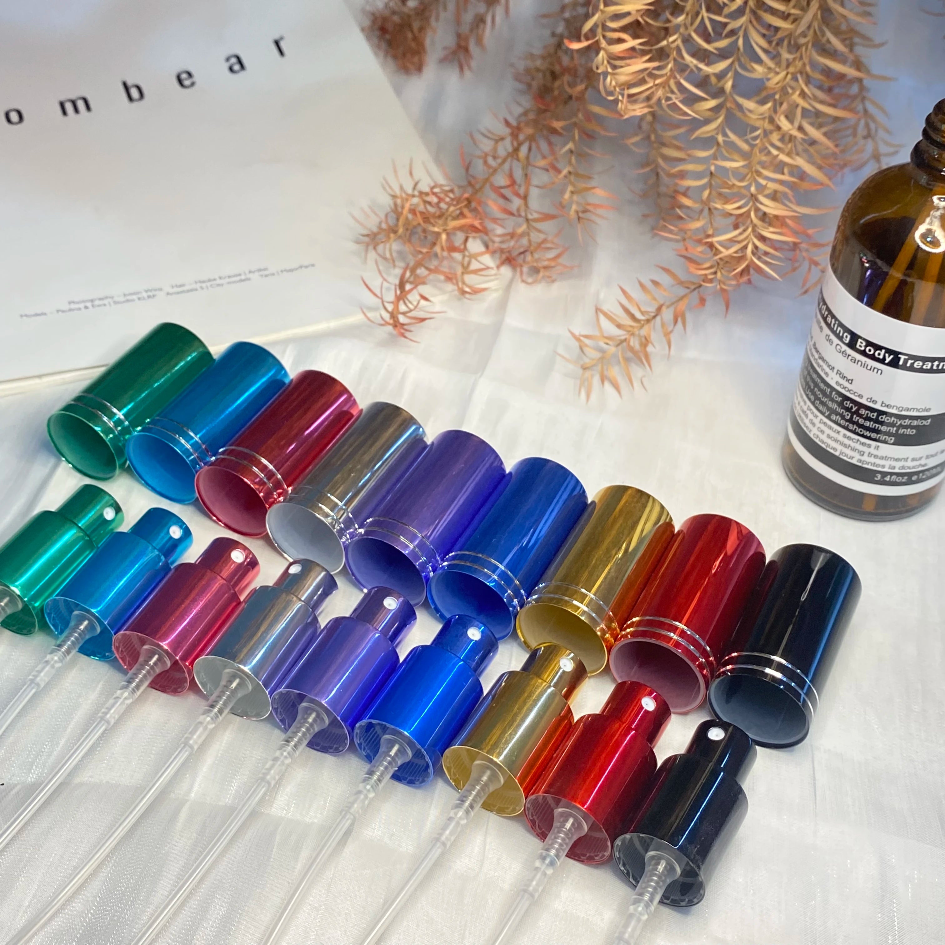 Factory Sale Reusable Invisible Tube Crimpless Perfume Spray Pump for Plastic Bottles Non Spill Aluminium-Plastic