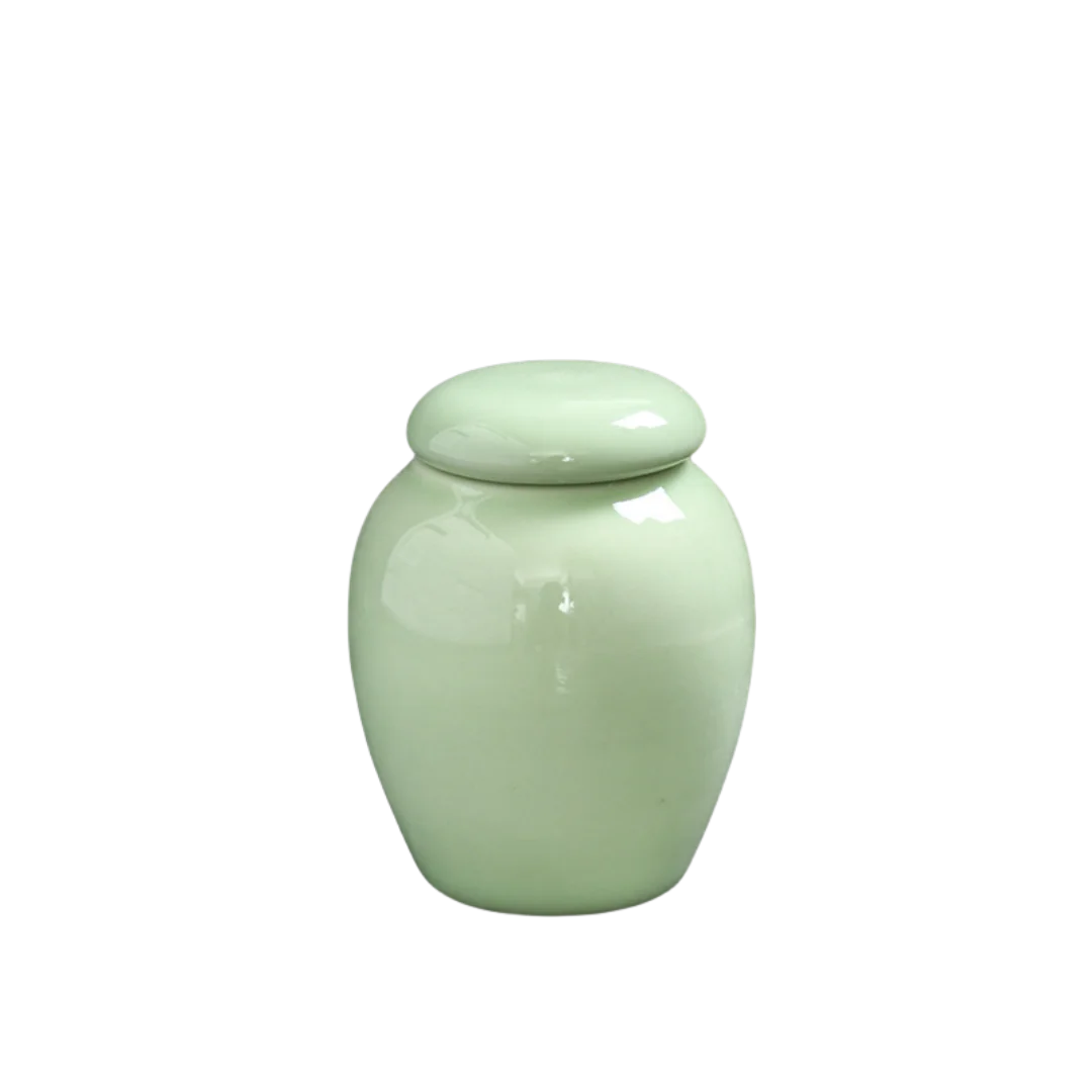 Ceramic Adult Cat Ashes Holders Miniature Memorial Cremation Urn Eco-Friendly Biodegradable for Sharing Ashes