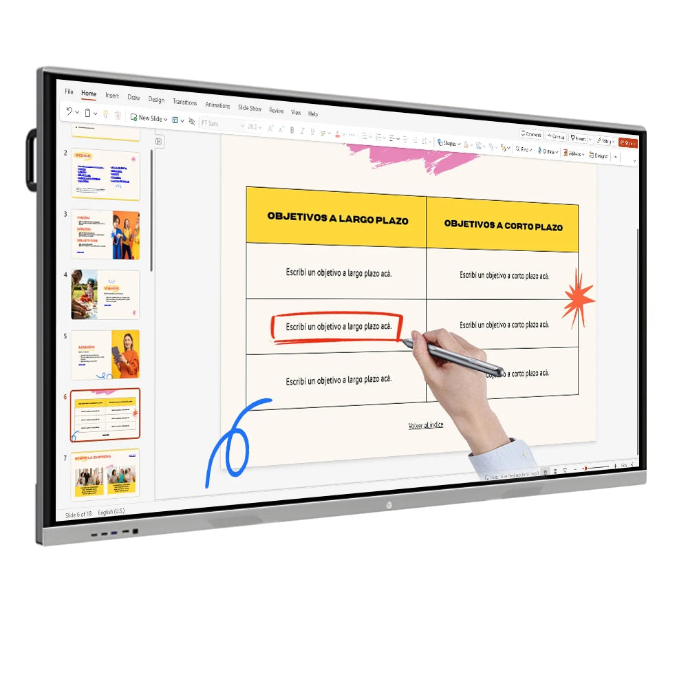 55 65 75 85 Inch School Digital Boards Interactive Multimedia Whiteboard Smart Interactive Display Smart Board for Teaching