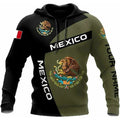 Fitspi Personalized Name Mexico Eagle Mexican Hoodie 3d All Over Hoodie Us Size Sweatshirt Pullover Wholesale