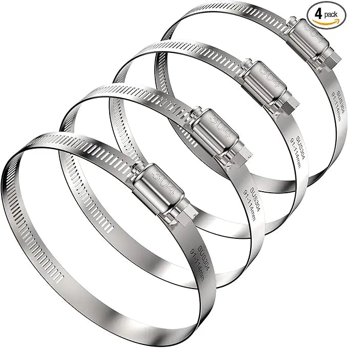 Custom 8mm 12mm Wide Adjustable Stainless Steel 304/316 Bolts Clamp Quick Band for American Germany Metal Plastic Pipes Clamps