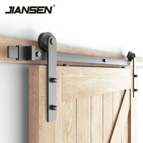 In Stock High Quality Custom 10 FT Hanging Single Sliding Barn Door Hardware Kits for Single Door