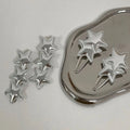 CHENGHE Custom Korean Vintage Star Hair Pin Clips for Women Girls Y2K Metal Leather Fashion Mini Wholesale Hair Accessories