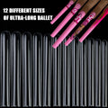 10XL 60pcs Bag Pack of Soft Square Nail Tips Extra Long Straight Abs Nails in 12 Different Sizes Full Cover Clear False Nail