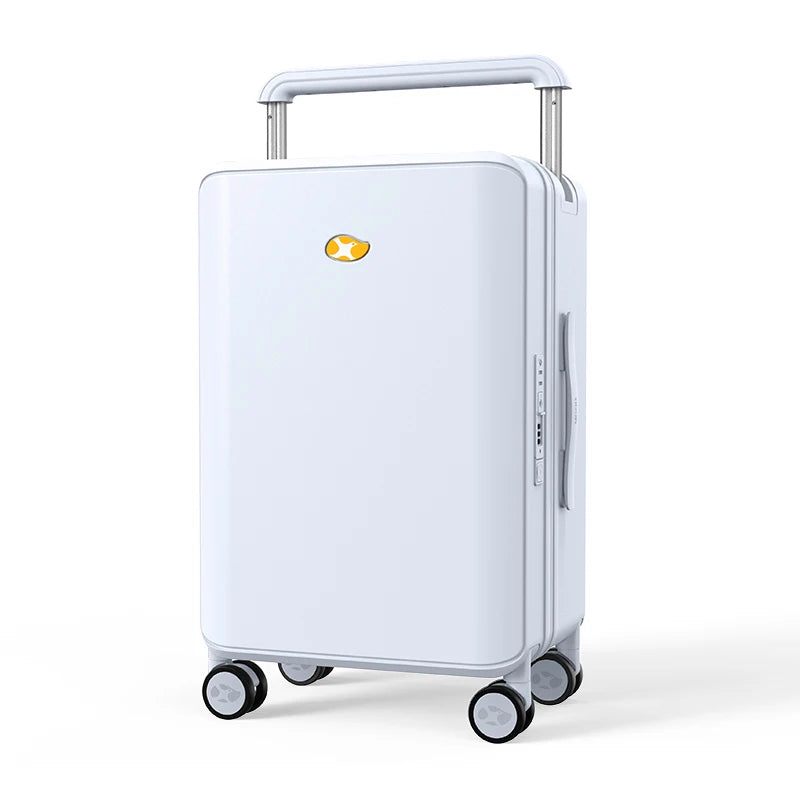 In Stock 2024 Laptop Pocket Custom LOGO PC ABS Wide Trolley 20inch Carry Ons Travel Bag Suitcase Luggage case with TSA Lock