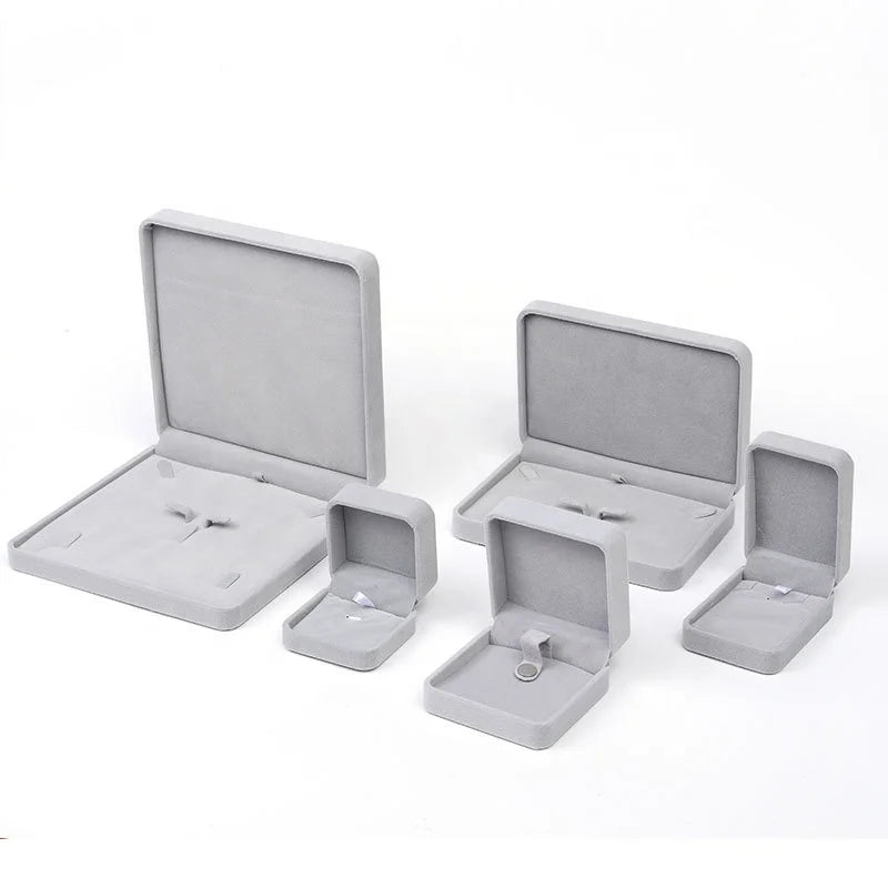 Velvet Inside Cheap Wholesale Paper Printed Custom logo Jewellery Boxes  Packaging