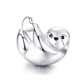Factory 925 Sterling Silver Lazy Sloth Beads Animal Charms Fit Bracelet Pendant for Women Jewelry Making BSC109