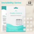In Stock Hydrocolloid Invisible Acne Spot Cover Pimple Patches Household Use Factory Manufacturer 12 Dots Per Box Easy Use