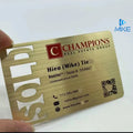 Brushed Gold Business Stainless Steel Metal Cards
