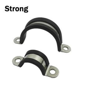 Factory Supplier Cushion Lined P Size Pipe Clamp with Rubber