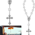 Hot Sale Cross Baptism Rosary Bracelet Pendant Handmade Rosary Bracelet Communion Gift