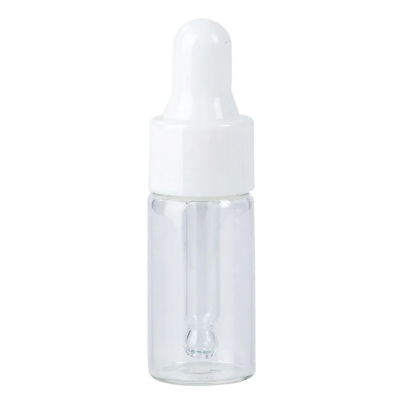In Stock Mini Glass Dropper Bottle 1ml 2ml 3ml Essential Oil Bottle 5ml Cosmetic Serum Bottle