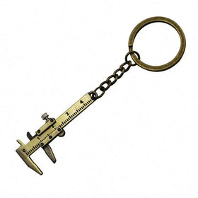 4CM Portable Mini Movable Precision 3D Vernier Calipers Other Keychain Measuring Gauging Tools KeyRing Ruler Metal Tool Keychain