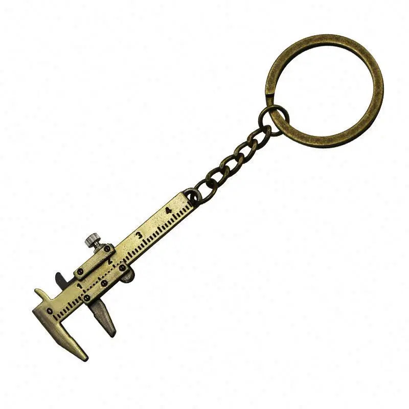 4CM Portable Mini Movable Precision 3D Vernier Calipers Other Keychain Measuring Gauging Tools KeyRing Ruler Metal Tool Keychain