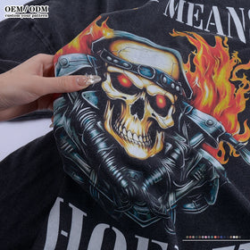 Xinglan Custom Printing Wholesale With Logo Oversized Vintage High Quality Blank Stone Faded Acid Wash T-shirt for Men