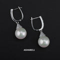 Wholesale 925 Sterling Silver Classic Natural Freshwater Pearl Earrings Women Earrings Pearl Earrings