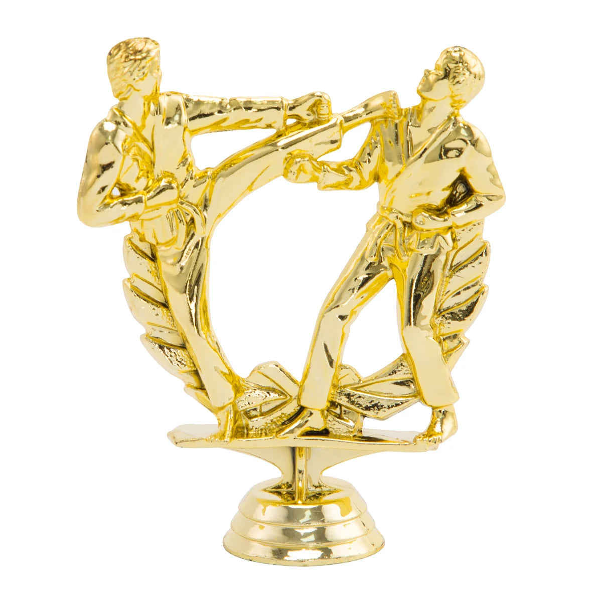 High End Double Wushu Player Kickboxer Statues Figurines Trophy Toppers Components Souvenir GZ46