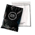Glossy Black Poly Mailer Custom Logo Printed Mil Poly Mailing Bags Free Design for Clothing Shipping