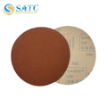 DE Warehouse 60-800 Grit 9 Inch Ceramic Aluminum Sanding Discs 0-Hole Hook and Loop Orange Abrasive Disc for Metal Grinding