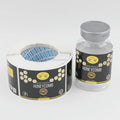 Customize Stickers Spice Bottle Label Waterproof Coated Paper Cold Stamping Labels Vinyl  PP Sticker Honey Jar Label in Rolls