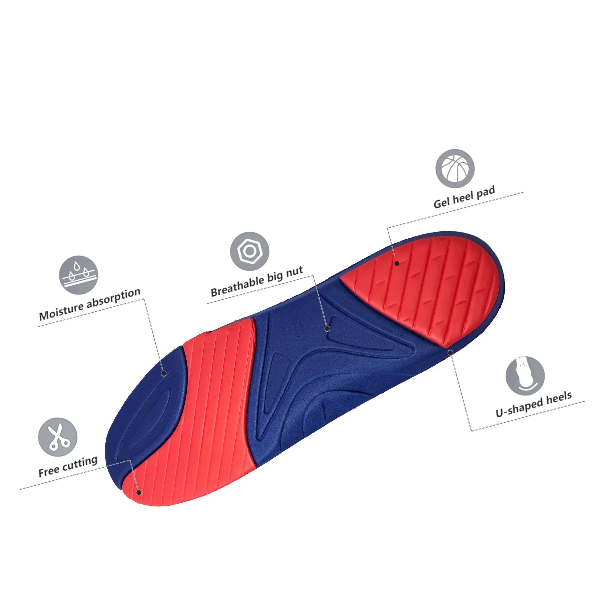 Foot Balance Plantar Fasciitis Arch Support Orthopedic Insoles Eva Foam Insoles Custom Insoles for Shoes