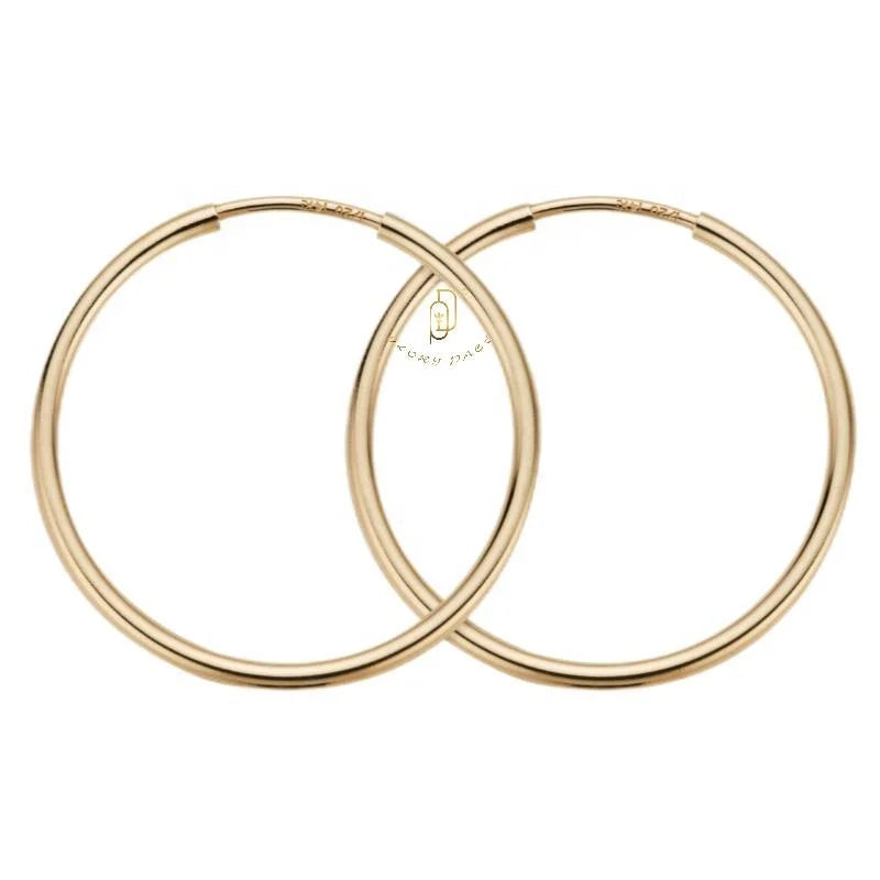 GP Endless Hoop Earrings 14k Gold Filled Permanent Jewelry Findings Supplier Helix Cartilage Dainty Minimalist Earrings