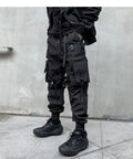 LAYENNE High Quality Tech Wear Men's Cargo Pants Mens Pockets Work Pants for Men Cargo With Elastic Drawstring Custom
