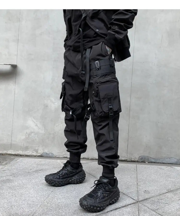 LAYENNE High Quality Tech Wear Men's Cargo Pants Mens Pockets Work Pants for Men Cargo With Elastic Drawstring Custom