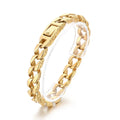 KALEN Polished/Brushed Fashion Bracelets Fine Jewelry Stainless Steel Gothic Links Bracelet