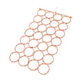 Foldable Eco-Friendly 12 28 Rings Paper Scarf Cloth Hanger with Stainless Steel Hooks for Multifunction Use