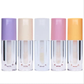 6.5ml Coloful Pink Blue Yellow Lip Gloss Tubes ABS Empty Plastic PETG Cosmetic Containers for Lip Gloss