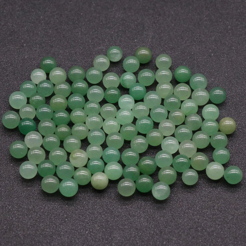 DIY New Natural Customized Factory-made Green Aventurine Round Beads For Bracelet Necklace Earrings DIY