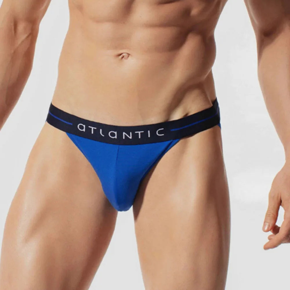 Mid-Rise Custom Men's Sport Performance Bikini Underwear Breathable Knitted Fabric Plus Size Trunks Briefs