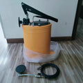 20L High Pressure Hand Operate Grease Oil Bucket Grease Lubrication Pump Manual White Color