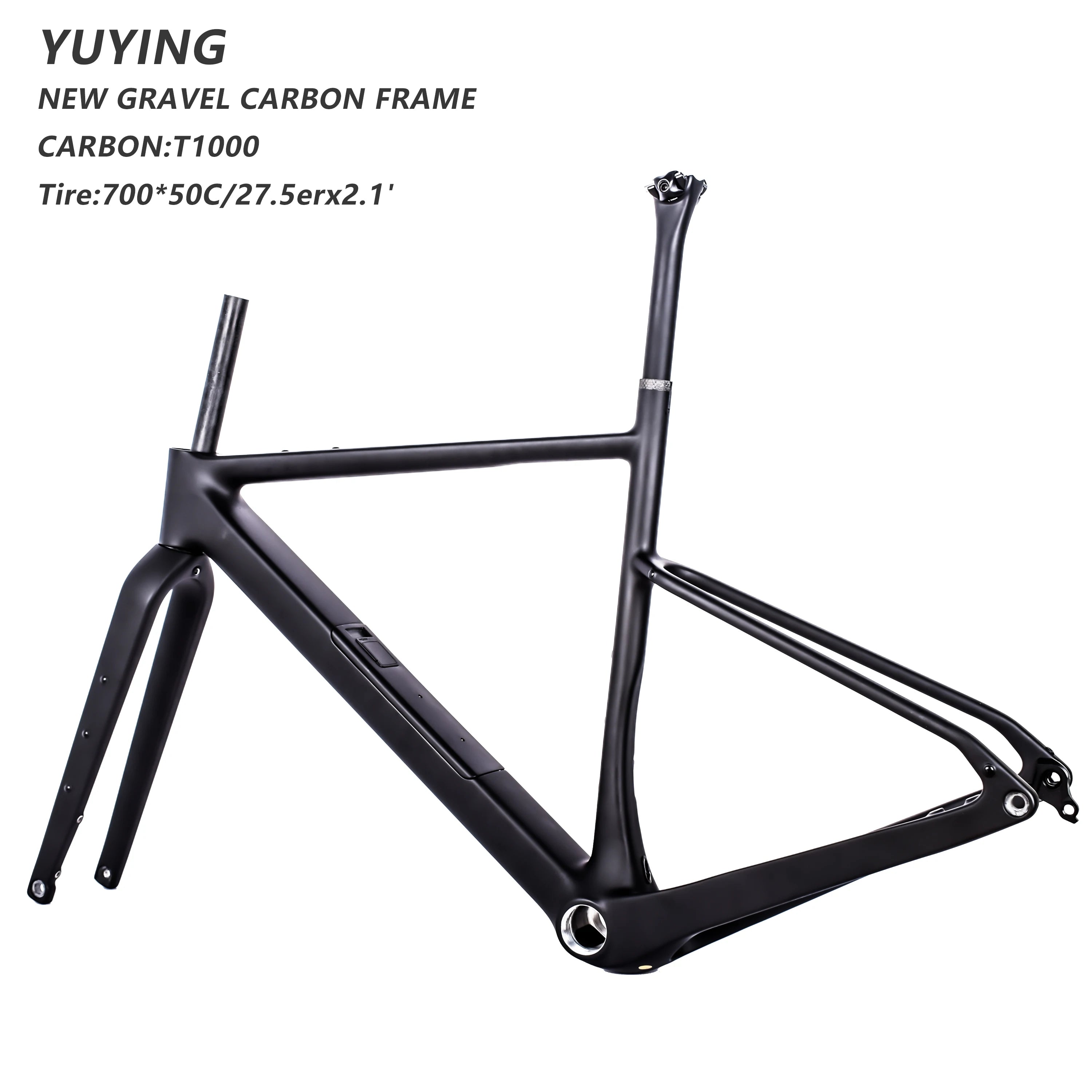 T800 1000 Carbon Fiber Disc Brake Bicycle Frame 700c*40c 27.5*2.1 Tire Lightweight 1.1kg for Ltwoo Yu Ying WH08 Road Riding