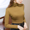 Hot Sell Good Quality Women Tops Long Sleeve Base Shirt Women Fashion Ladies t Shirt Choker Blouse sweater