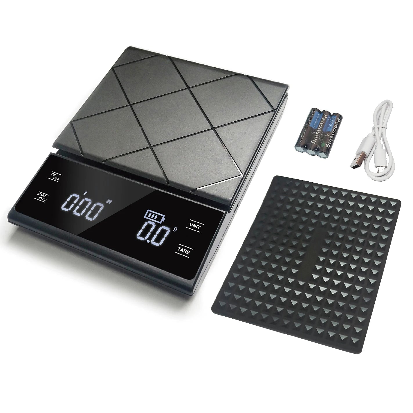Coffee Scale with Timer Utensil for Precision Measurements and Timing Your Brew