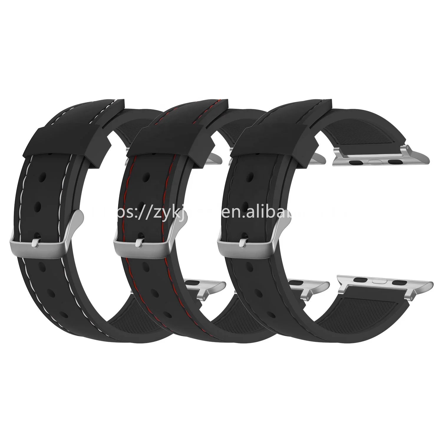 Custom Colorful 42 44 45mm Sport Silicone Replacement Strap Watch Bands Gamin for Iwatch 10 8 9 7 6 5 4 3 2 1