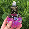 Exquisite Peculiar Mermaid Kyi Color Resin Crafts Hand Made Magic Moon Witch Bottle Special Gift for Children