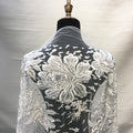 Oem Wholesale Price White Lace Fabric Embroidery Latest African Beaded Lace Fabric for Party Wedding Dress