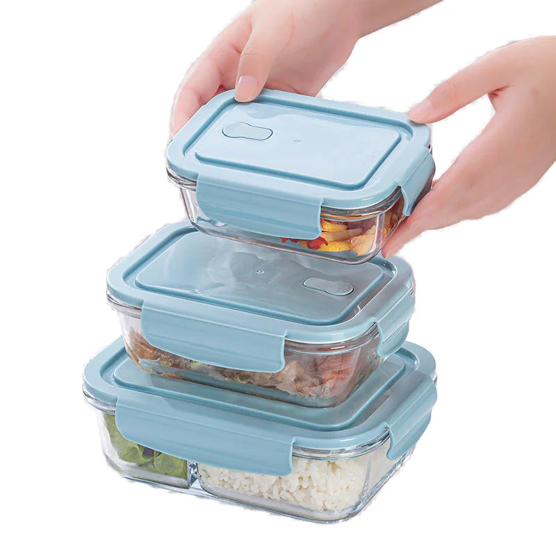 Glass Storage Containers with Leak Proof Lids Dishwasher Safe Glass Food Storage Containers for Meal Prep or Leftovers
