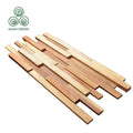MUMU DESIGN Dongguan Cladding Natural Wood Panel Decoration Showroom Tile Slat Wooden Mosaic