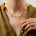 EManco Personalized Diamond Monogram Name Necklace Pendant Anniversary Jewelry Gift