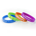 OEM Eco-friendly Silicone Wristband with Custom Logo Debossed Filled Custom Color Bracelet for Promotional Events-Charm Gift