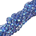 Electroplated Glass Round Beads Multi Size DIYhand Jewelry Mobile Phone case Accessories AB Color Crystal Beads