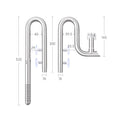 WEEKAQUA SG-1616 Good Quality Aquarium Filter Accessories 16mm Stainless Steel Lily Pipe Pipe with Aquarium Surface Skimmer